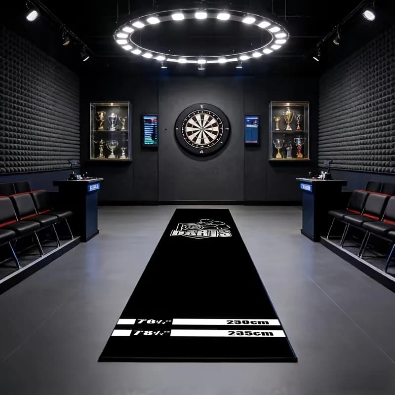 Tappetino Personalizzato VIKAMA per Freccette, Antiscivolo, per Bar, Camera da Letto, Sala Esports, Tappeto Professionale per Gioco di Freccette