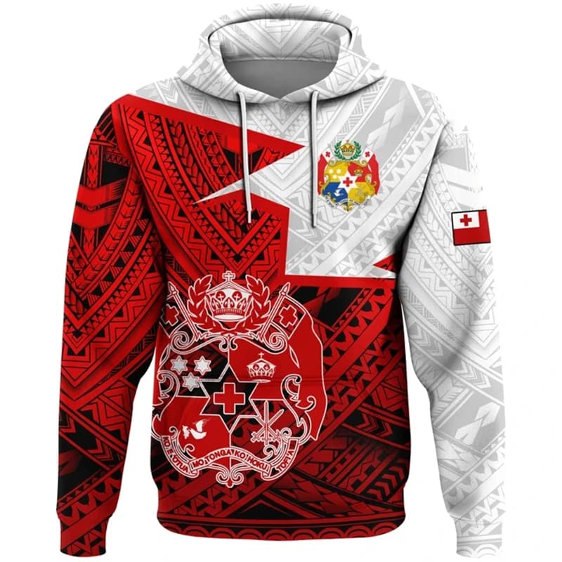 Tonga Flag Map felpe con cappuccio stampate in 3D per uomo abbigliamento Tongan National Emblem felpe Casual Unisex felpa con cappuccio Boy Hoody tuta