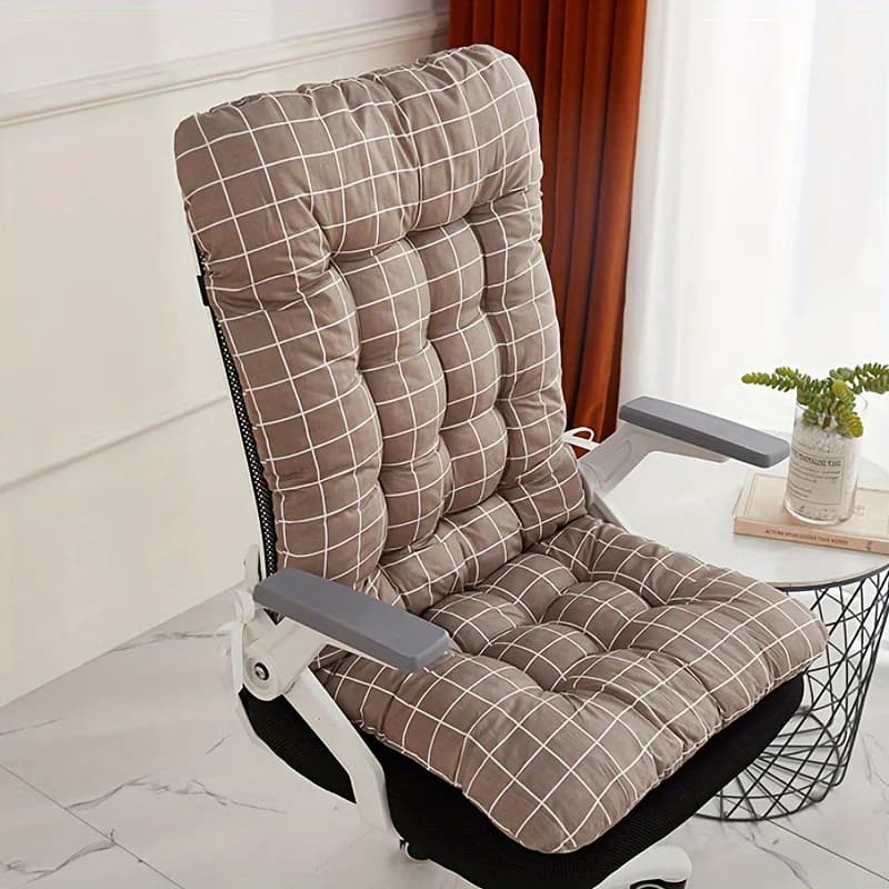 Ergonomic Office Chair Cushion with Integrated Back Support - Suitable for Multifunctional Use on Home and Car Seats