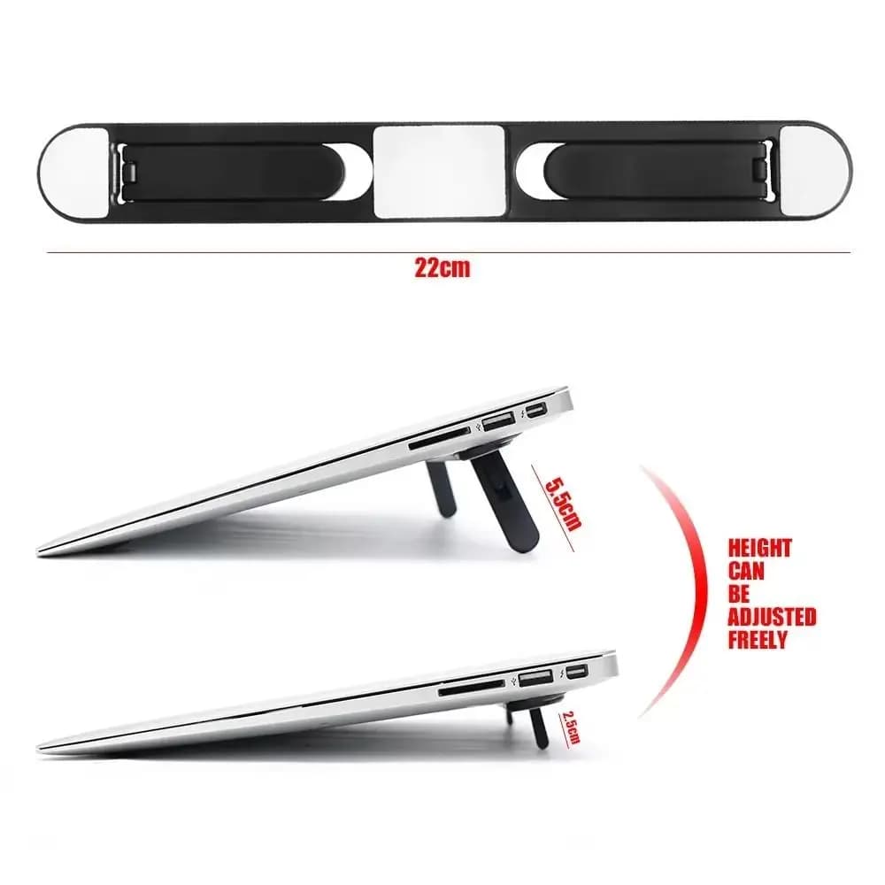 New Invisible Laptop Riser Stand Folding Adjustable Laptop Legs Ergonomic Universal Laptop Kickstand Home Office