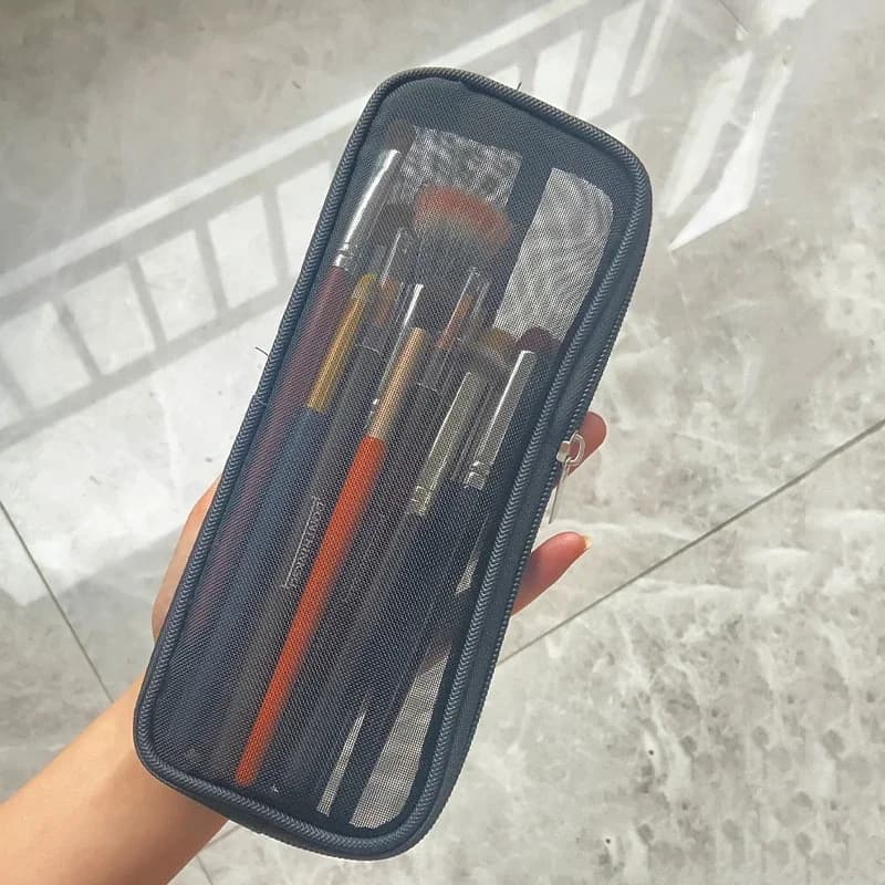 Travel bag for Makeup Brushes, Organizer for Cosmetics and Toiletries, for Men and Women, Network Kit for Beauty Accessories