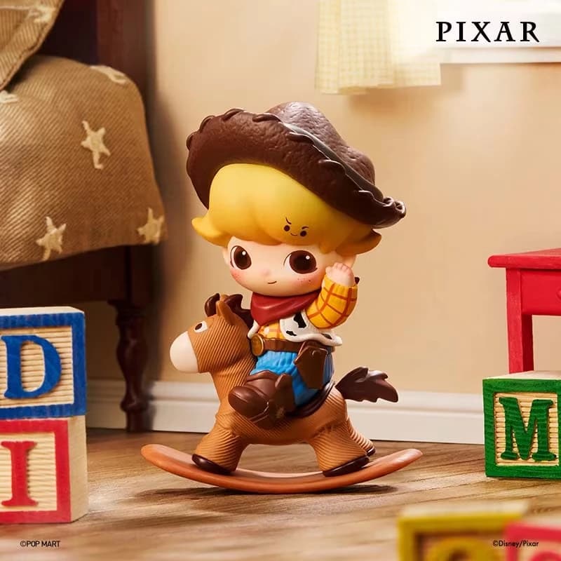 2026 New POP MART DIMOO WORLD X PIXAR Series Blind Box Cute Anime Figure Mystery Box Desktop Ornament Festival Birthday Gift