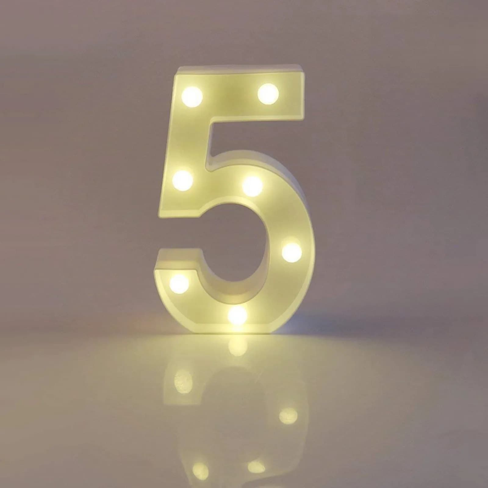 Lettera illuminata con numero dell'alfabeto a LED, in plastica, a batteria, per feste, matrimoni, festival, stand, decorazione, senza batterie incluse