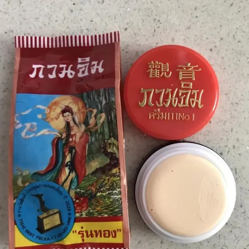 Thailandia Bellezza Cura della pelle Pasta di perle Crema viso nutriente Barattolo portatile Trattamento di bellezza naturale Crema viso schiarente