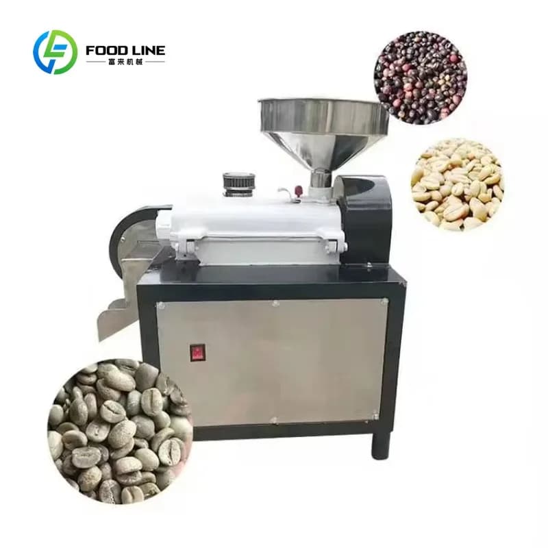 Customized Automatic Bean Peeling Coffee Hulling Husking Machine Coffee Hulling Machine with Separator