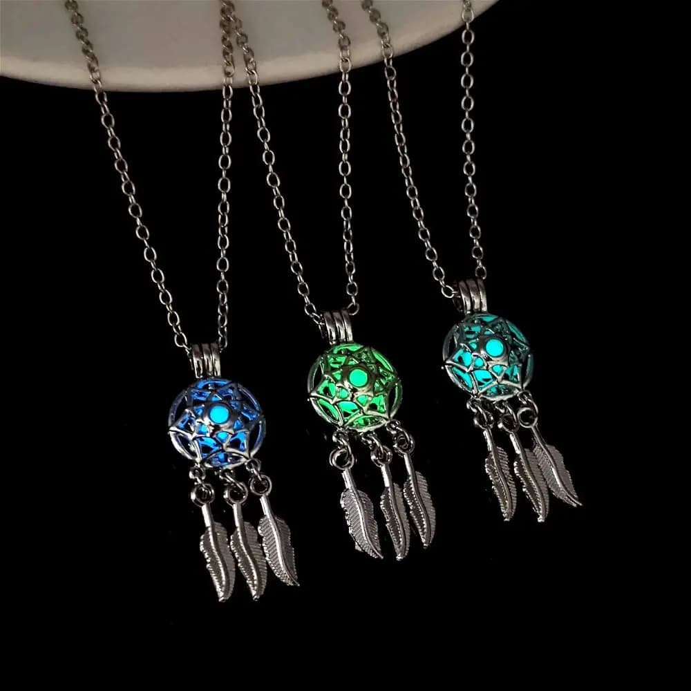 hot-selling ideas can be opened DIY Dream Catcher luminous pendant accessories, Halloween luminous gift accessories