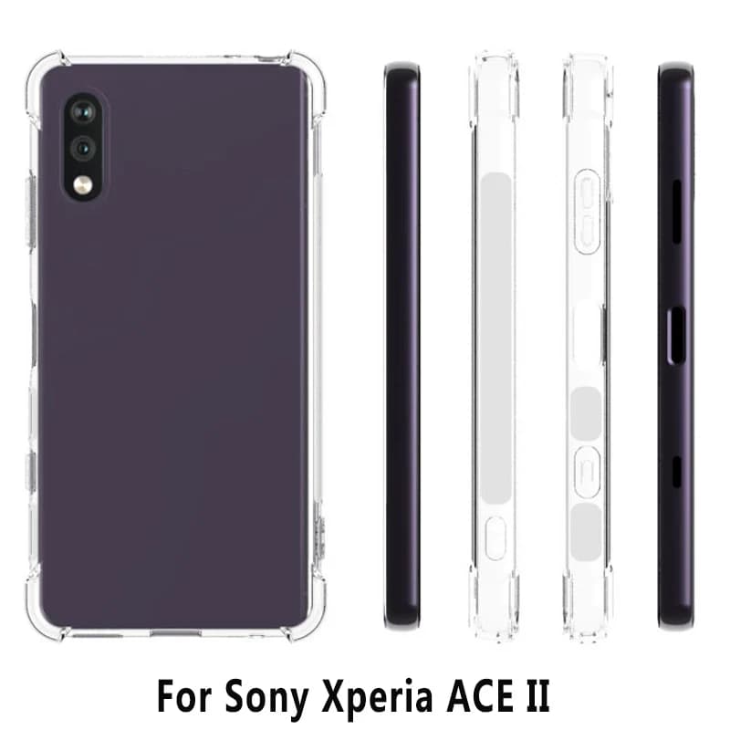 Per Sony Xperia Ace 2 II SO-41B Custodia Air Cushion Antiurto Airbag Custodia Cover posteriore in silicone TPU trasparente per Sony Xperia Ace 2 Ace2