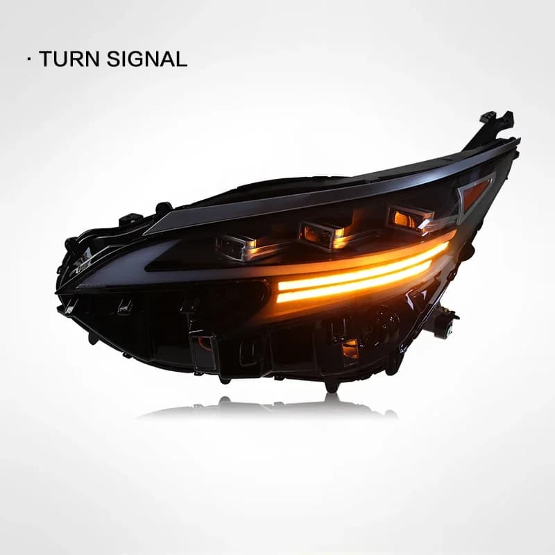 Indicatore di direzione per Toyota Sienna 2021-2022 Gruppo faro a LED Lampada con lente a LED Accessori per fendinebbia