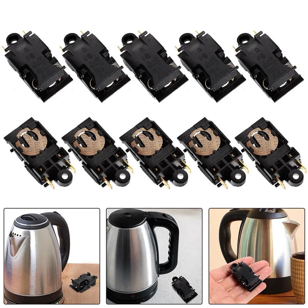 Set of 6 Electric Kettle Thermostats, Temperature Control, Thermal Fuse for Electric Water Heater Repair