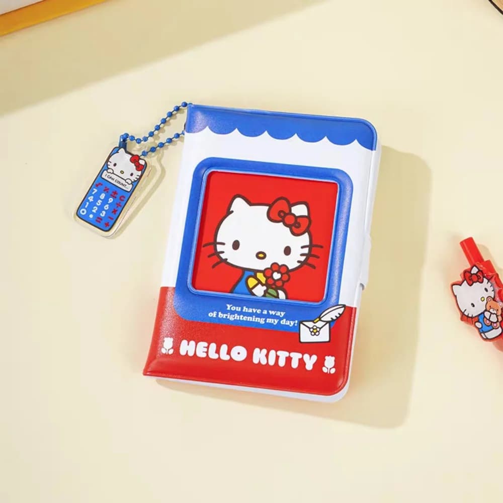 Genuino Sanrio Hello Kitty Notebook con chiusura a scatto Cartoon Kt Cat Portatile M5 Planner Scrapbook Studio Regali di cancelleria per le ragazze