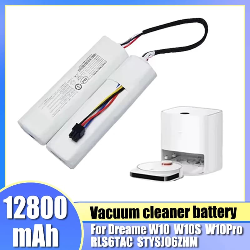 14.4V 12800mAh lithium-ion battery pack for Dreame W10 W10s W10Plus W10Pro robot vacuum cleaner battery replacement