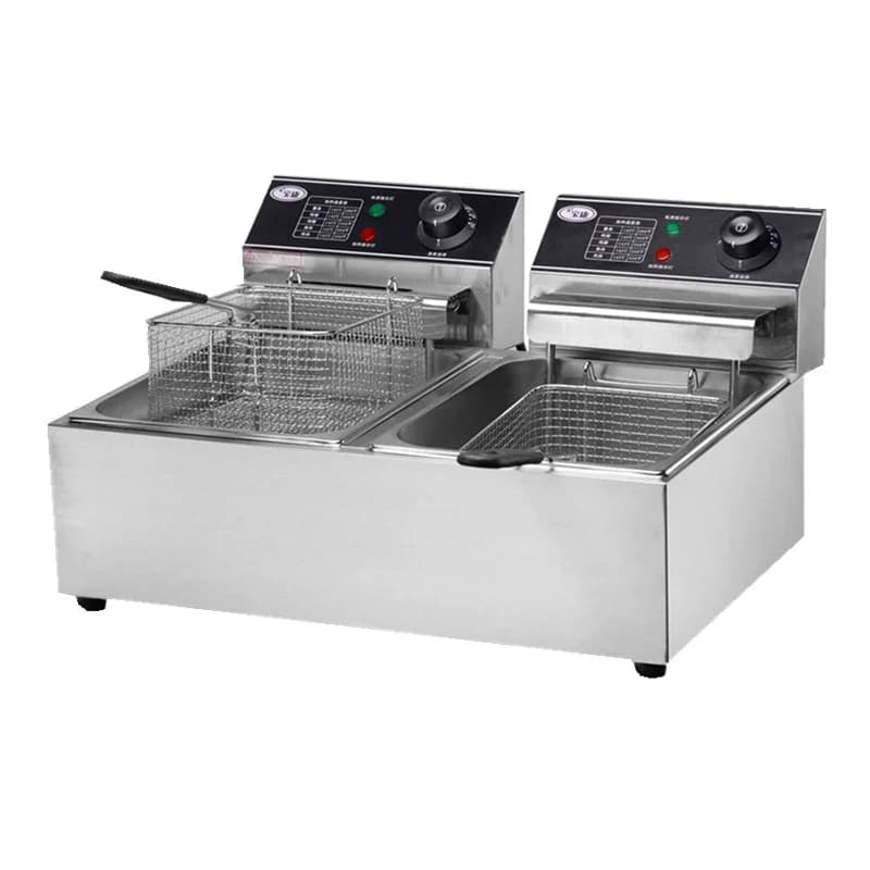 Commercial Electric Induction Fryer 2.5kW 5.5L Stainless Steel Multifunction Oven