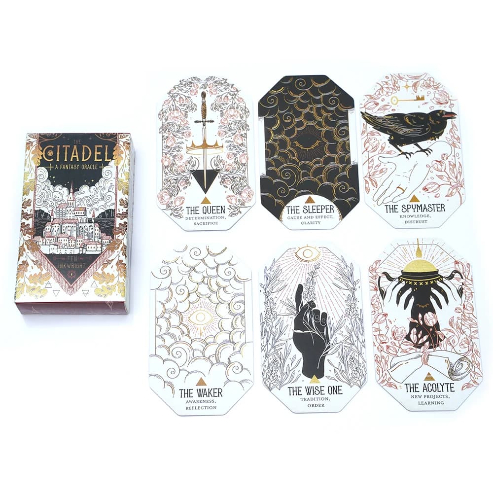 The Citadel A Fantasy Oracle Tarot Deck Tarocchi Gioco di intrattenimento di carte per la festa in famiglia Gioco da tavolo Carte Oracle