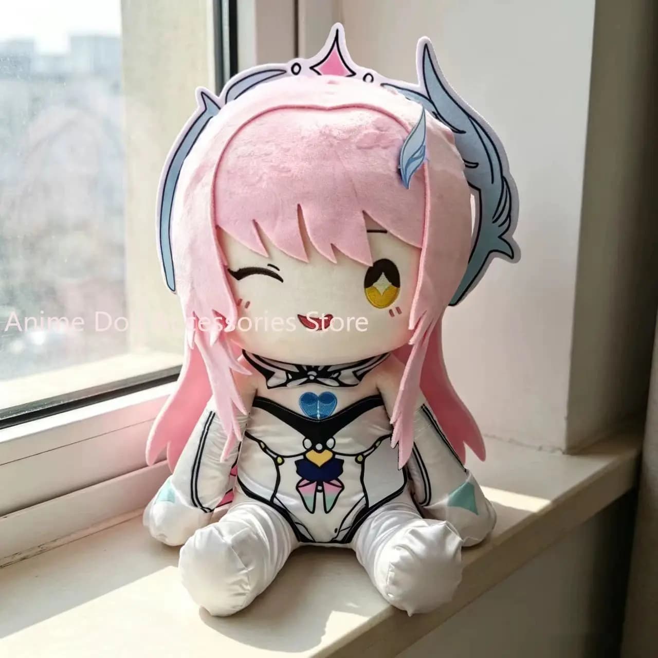 40CM Wuthering Waves Aemeath Plush Stuffed Sitting Toy Plushie Dress Up Clothes Anime Cute Figure Pillow Birthday Gift