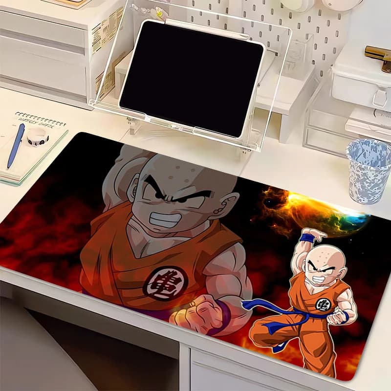 Tappetino per Mouse DBZ Dragon Ball Krillin, Accessori per Gaming Anime, Tappetino per Tastiera Varmilo, Tappetino da Scrivania, Tappeto per Giochi, Mousepad