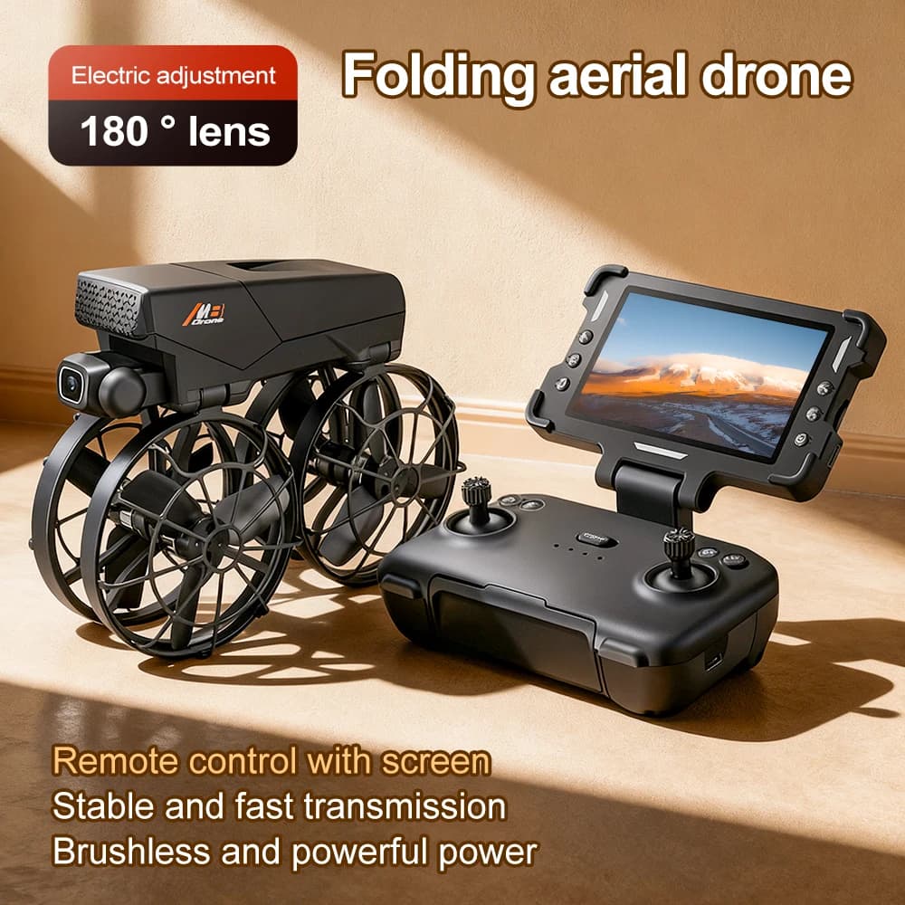 2025 M8 Drone 8K Schermo Della Fotocamera di Controllo Remoto FPV Hover Pocket Flip Drone Brushless Dron Pieghevole Quadcopter RC Giocattolo Regalo Per Il Ragazzo