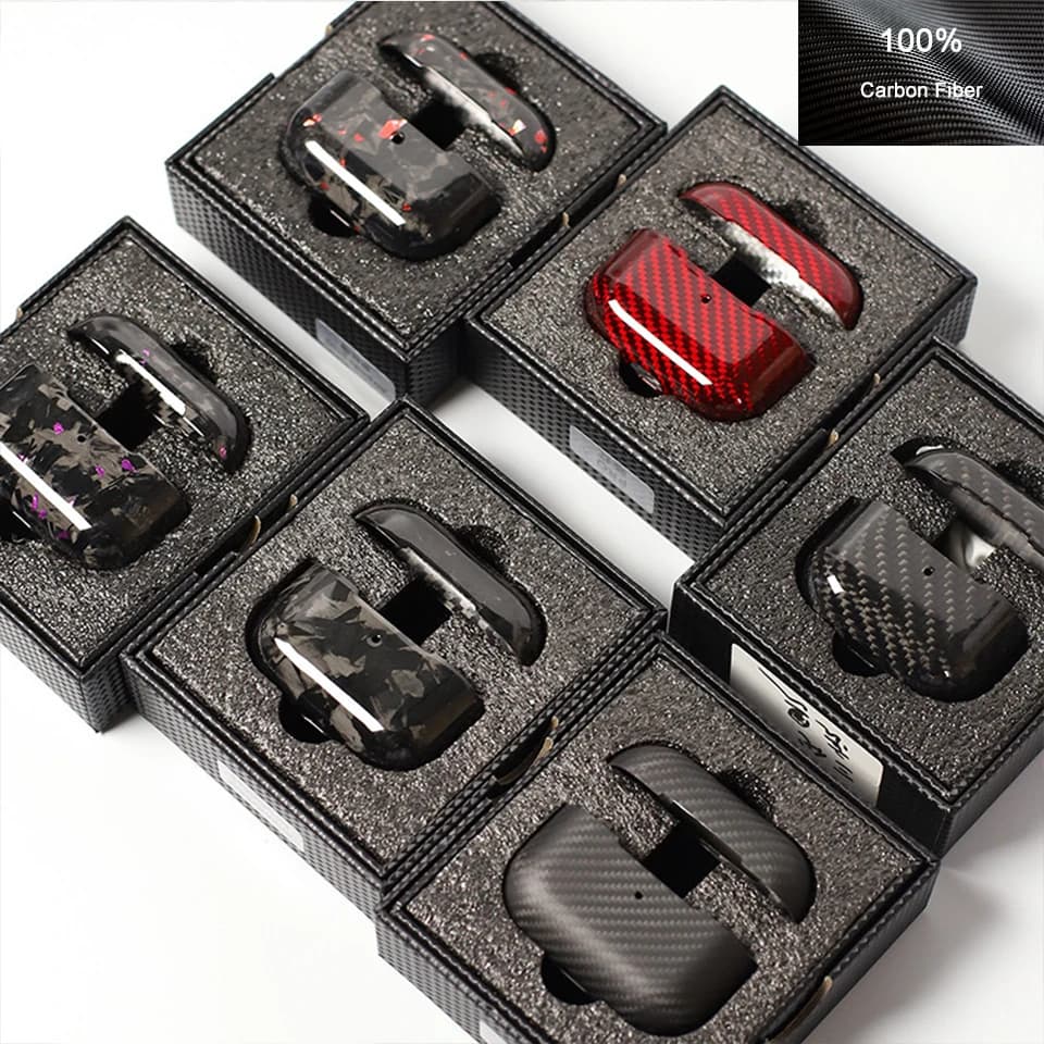 100% Carbon Aramid Fiber Case for AirPods 4 3 Pro 2 Pro2 Protective Case Bluetooth Ultra Thin Case for AirPods Pro2