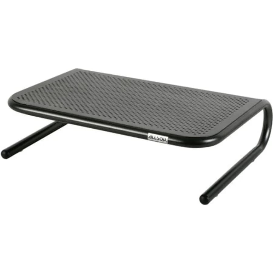 30165 Metal Art Jr. 14.75 in. x 11 in. x 4.25 in. Monitor Stand - Black