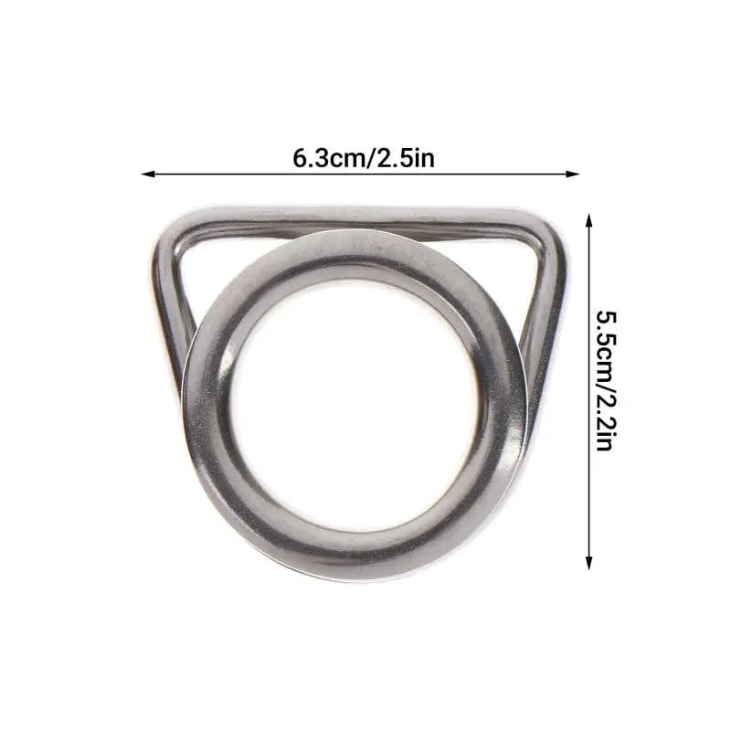Stainless Steel M6/8 Sun Shade Sails Corner D Ring Thimble Wire Rope Thimble Marine Hardware Boat/Yacht Cable