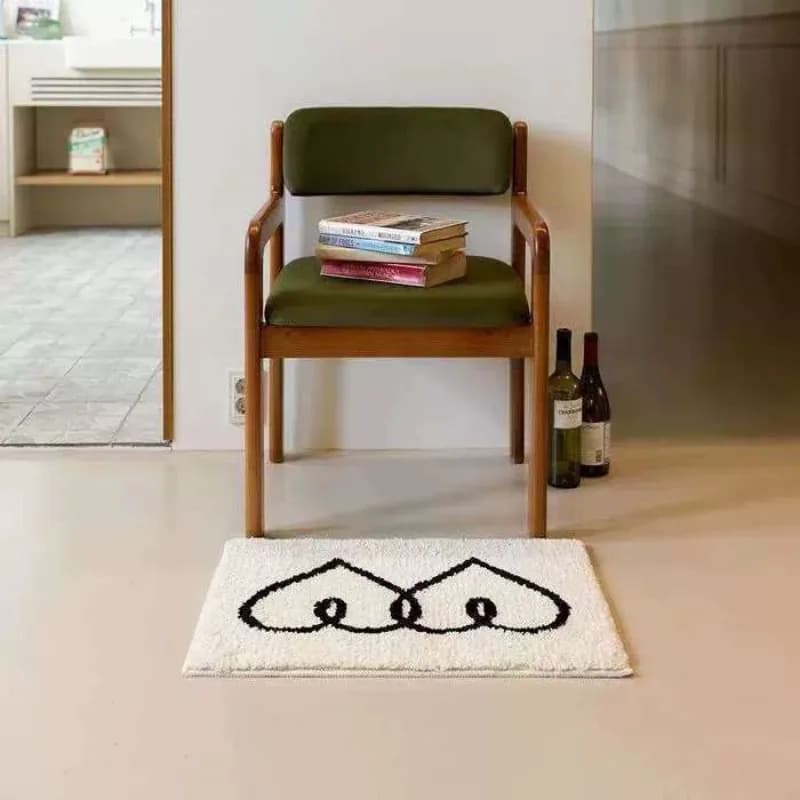 Tappeto coreano semplice floccato trapuntato ispessito assorbente tappetino ins vento tappetino bagno tappetino antiscivolo tappeto camera da letto
