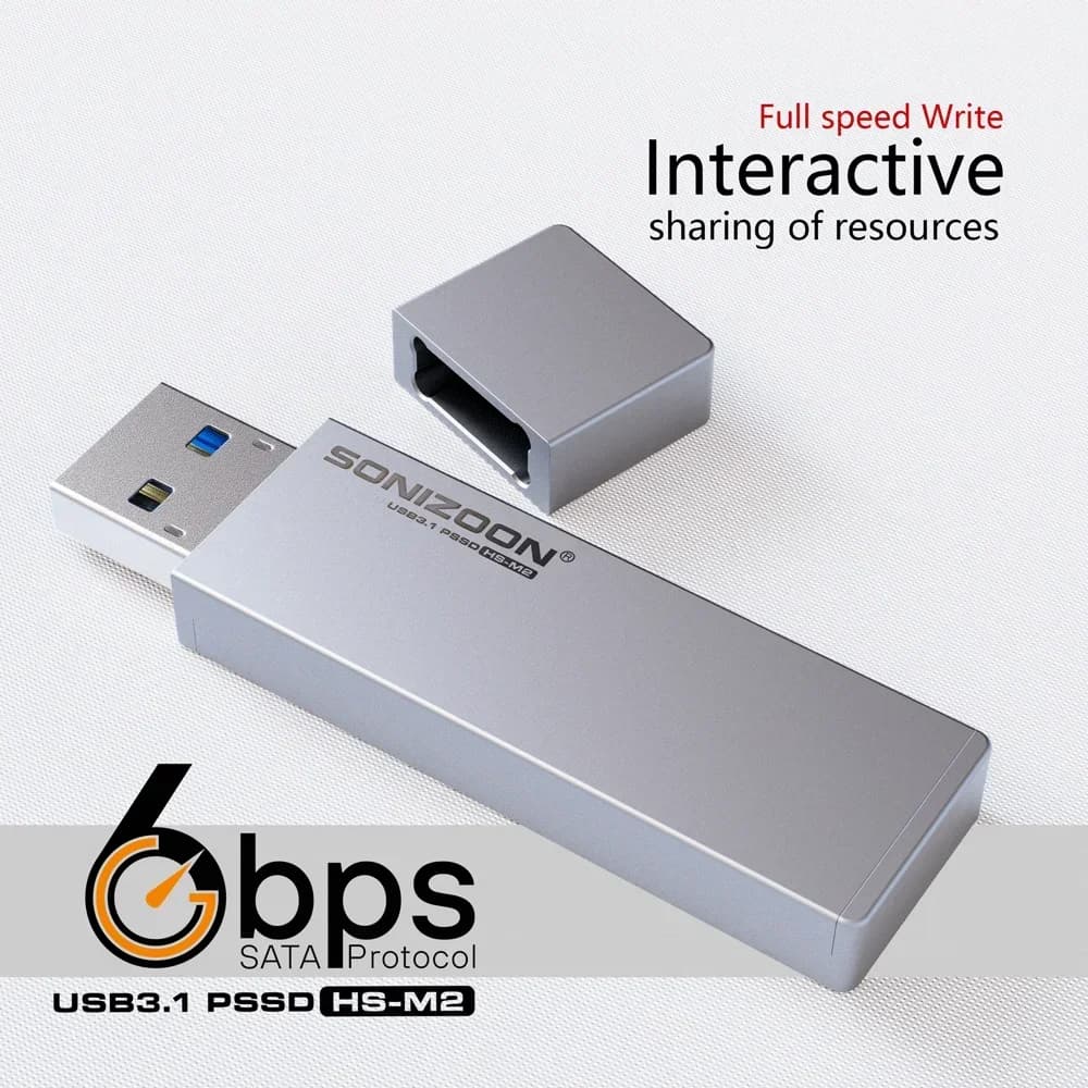 SLC/MLC MSATA 6Gbps USB3.1 32GB/64GB/128GB/256GB/512GB chiavetta USB portatile a stato solido Pen Drive esterno a stato solido 3.0