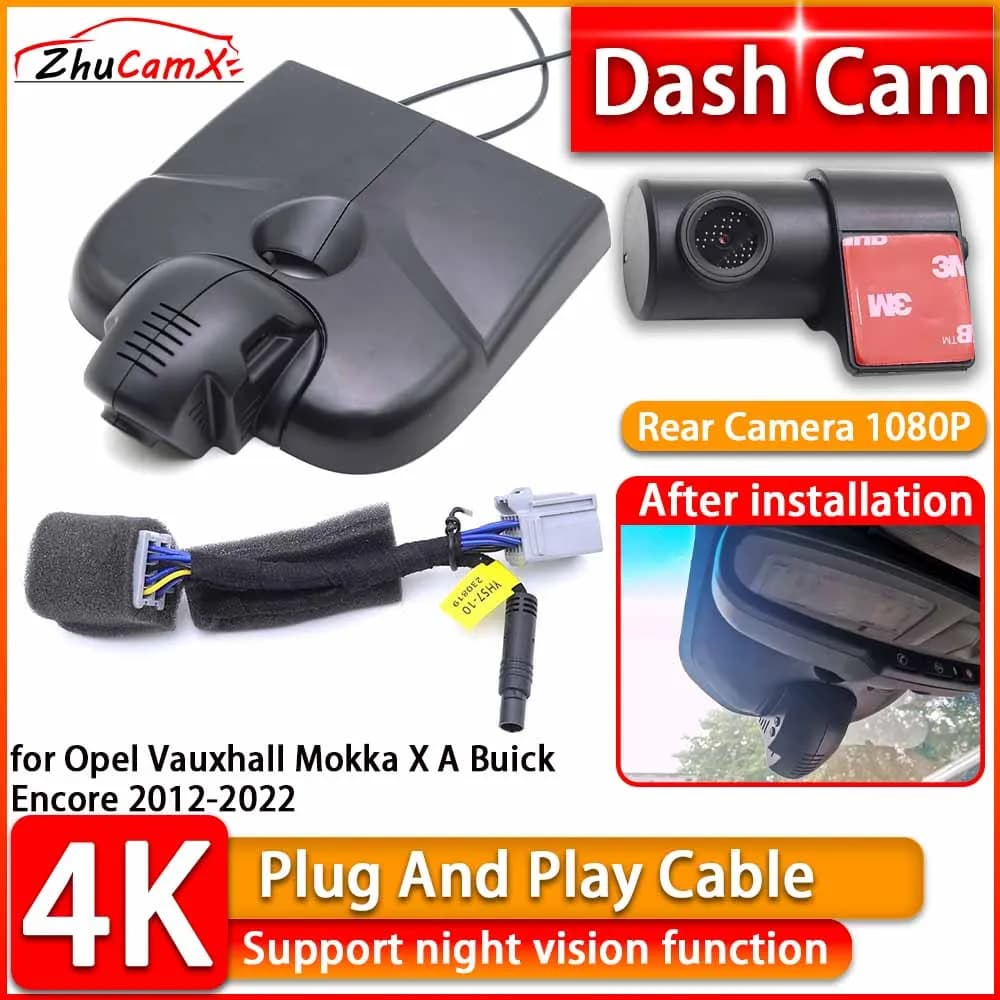 UHD Wiifi 4K Dash Cam for Opel Vauxhall Mokka X A Buick Encore 2012-2022 DVR Car Front Camera Plug and Play Video