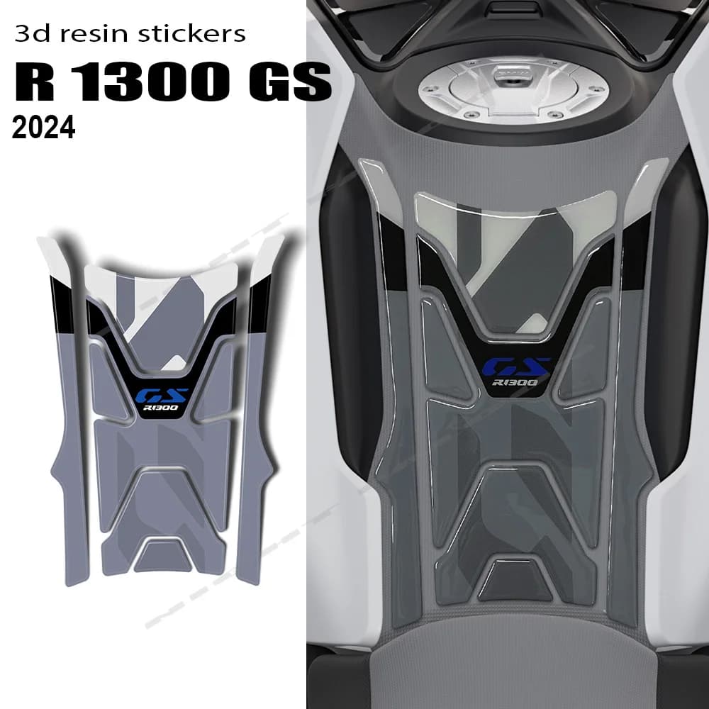 Per R 1300 GS R1300GS 2023 2024 accessori moto 3D resina epossidica Sticker Tank Pad Protection Kit