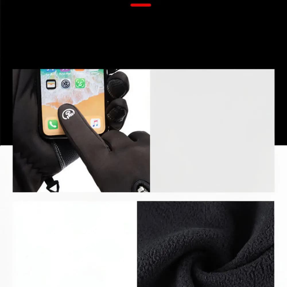 Waterproof Thermal Cycling Gloves Windproof Winter Touch Screen Mittens For Motorcycle Outdoor Sports Commuter Gear