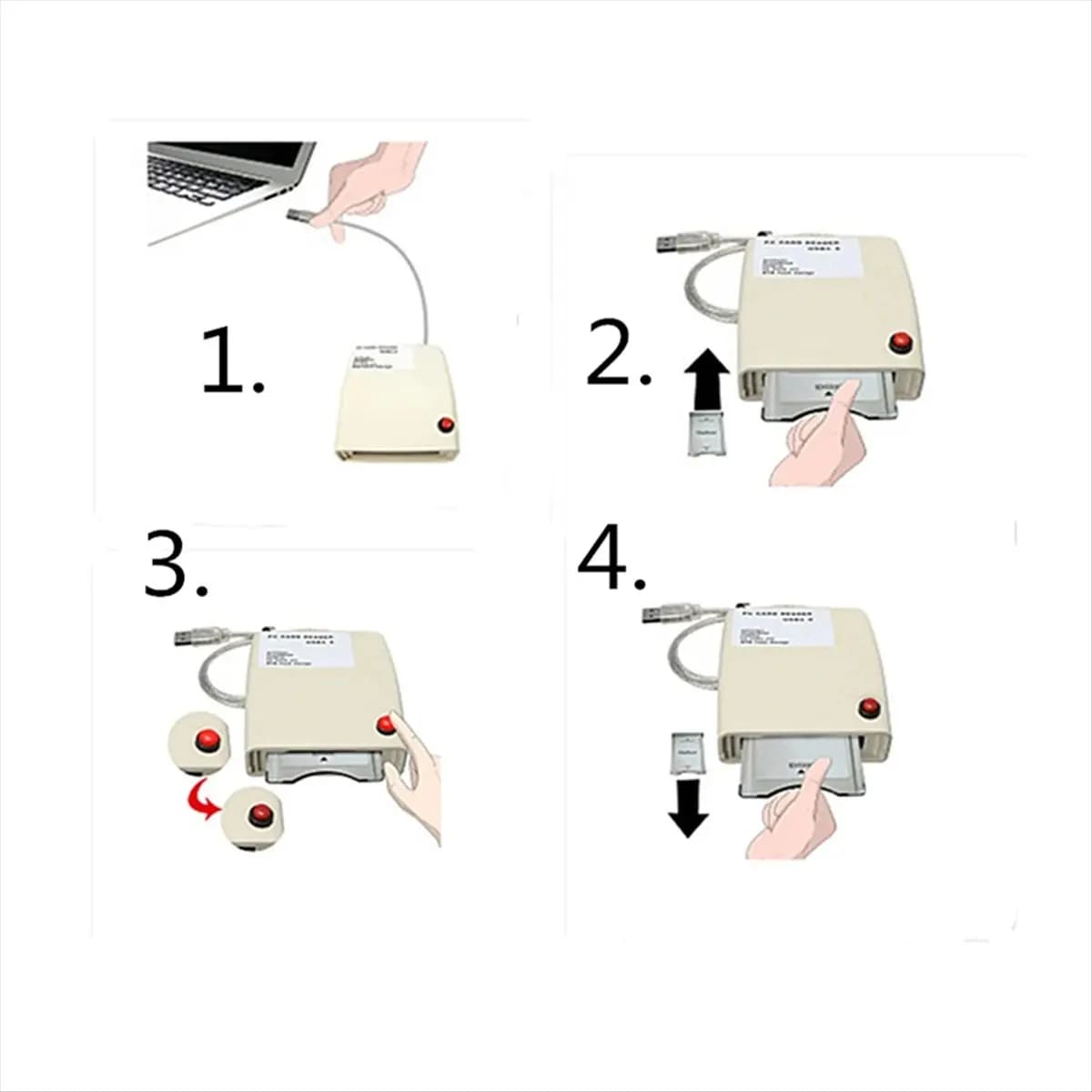 TCE USB 2.0 to 68 Pin PCMCIA Flash Disk Memory Card Reader Adapter Converter for
