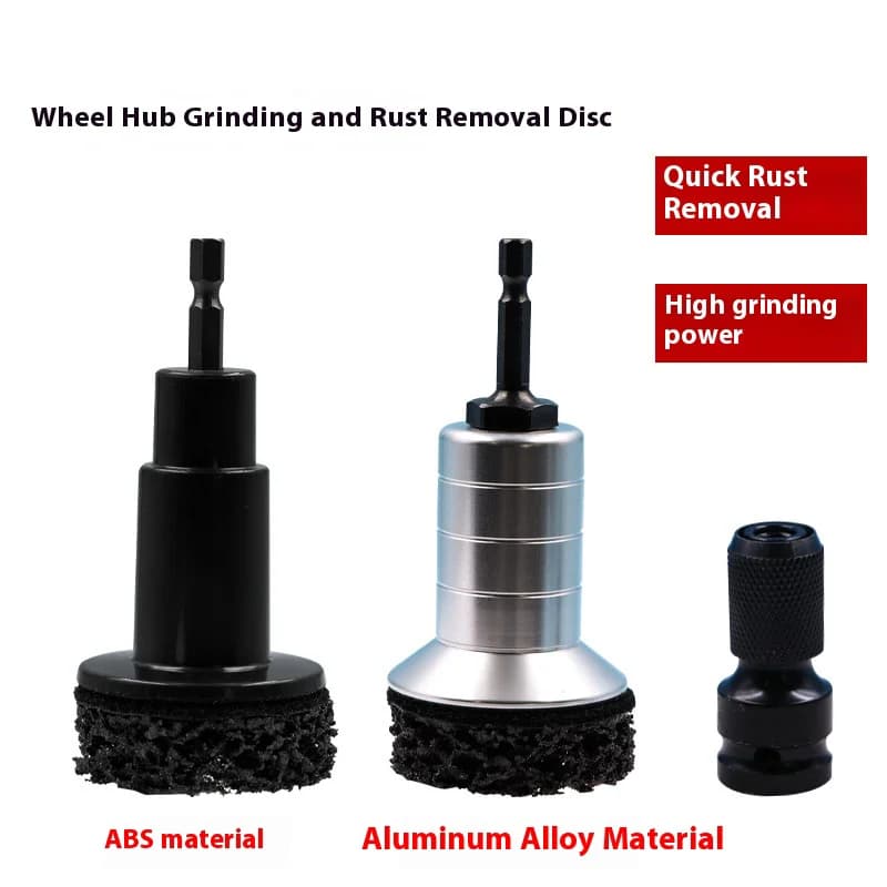 Alloy Wheel Brush Automotive Detailing Car Rims Cleaning Kit Disc Hub Tool for Rust Removal Auto Brake Surface & Stud