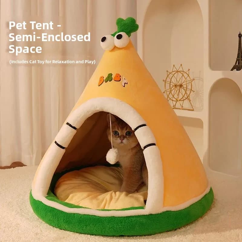 Cuccia per Cani Extra Large, Ispessita, Semi-Chiusa, Riscaldante per l'Inverno, Anti-Deformazione, Tappetino Caldo, Accessori per la Casa degli Animali Domestici