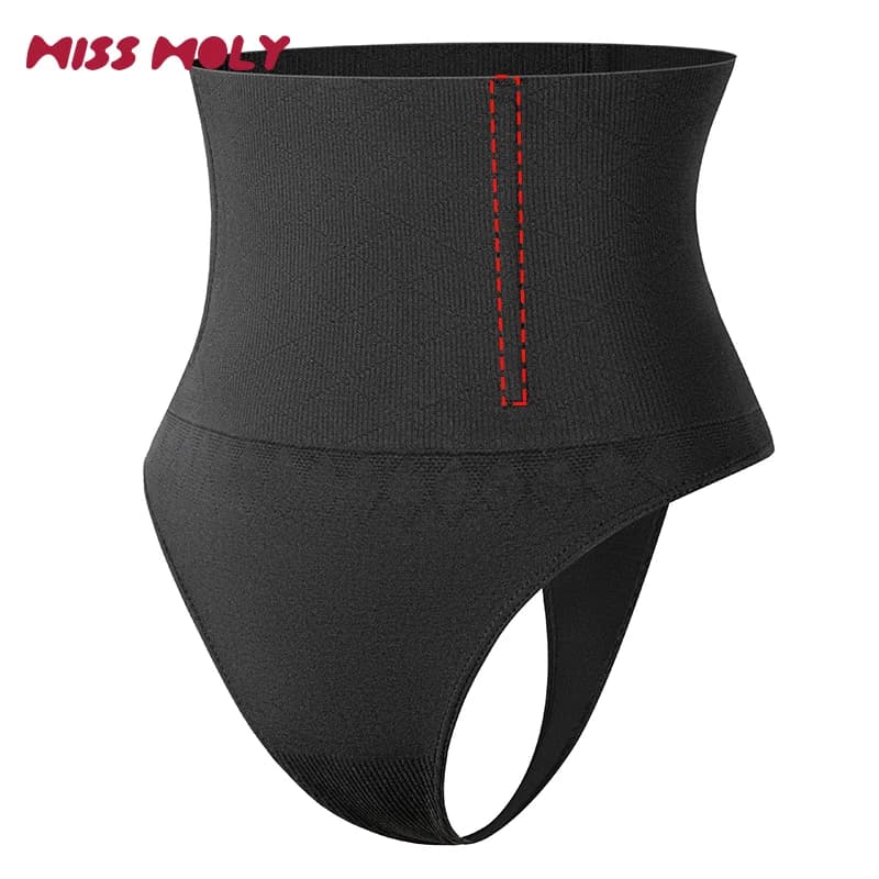 Tummy Control Shapewear perizoma per le donne senza cuciture a vita alta Body Shaper disossato mutandine cintura modellante intimo