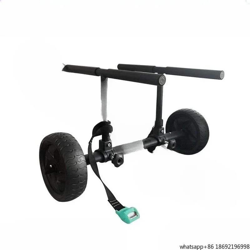 Universal kayak cart aluminum alloy adjustable storage two-wheel hand-pulled trailer paddle board small trailer