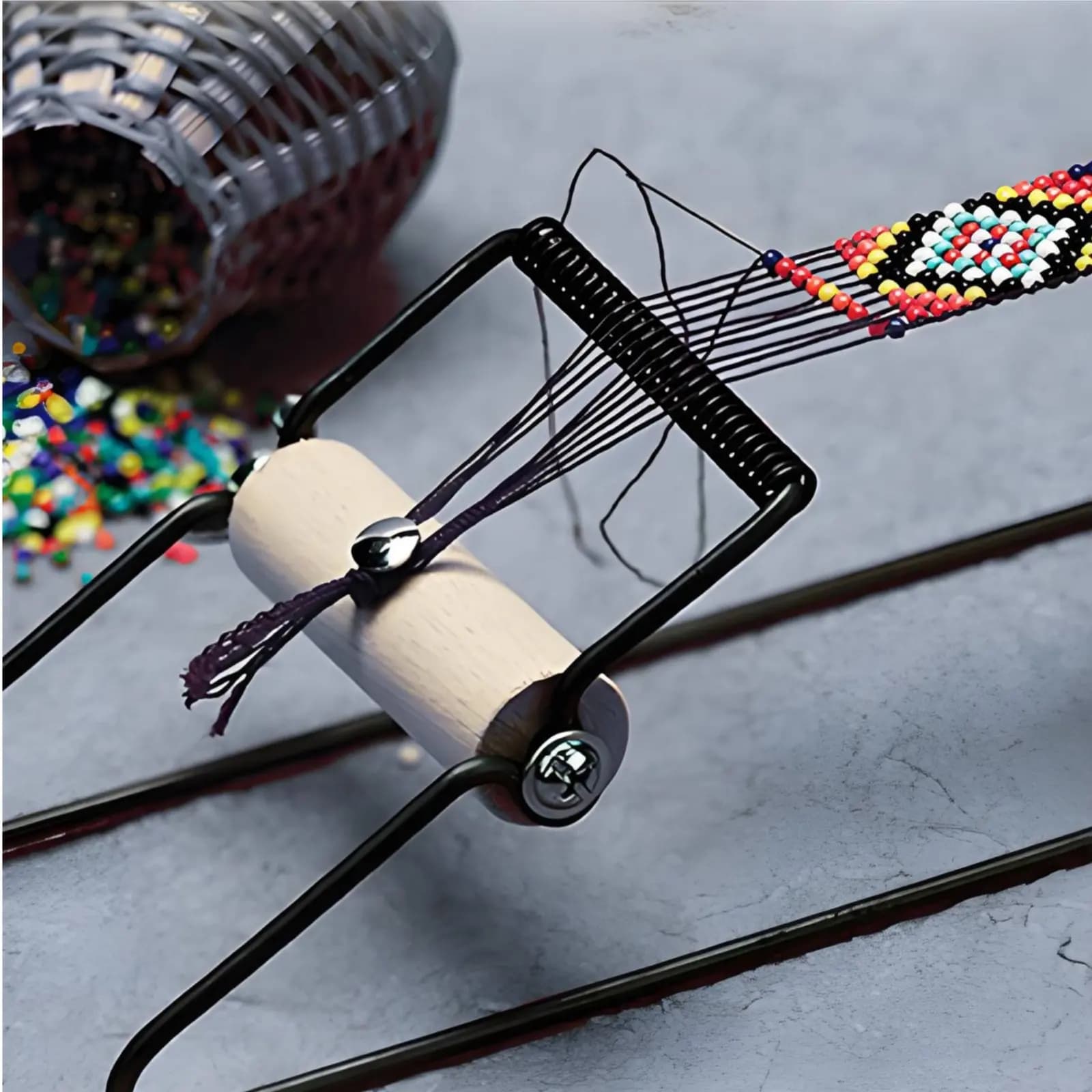 Bead Weaving Loom Stainless Steel Frame Bracelet Crafting Tool Kit Jewelry Making Tool Complete Set Craft Supplies Great Gift