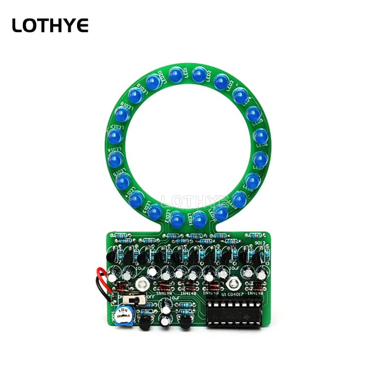 DIY Kit Kit for creating water lights with LED ring blurred yellow blue electronic do-it-yourself funny welding experiment teaching