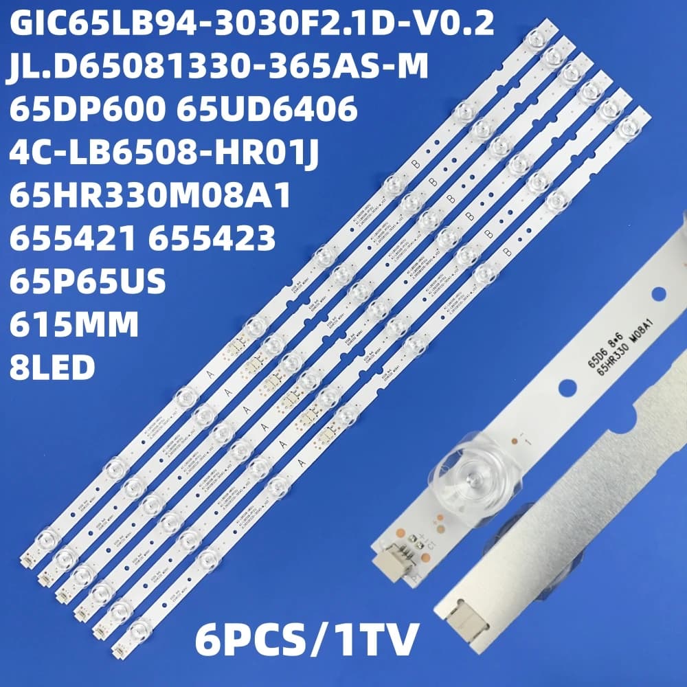 LED Strip for Thomson 65P65US TCL 65DP600 65S425TMBA 65EP660 L65P65US 65S421 65HR330M08A1 4C-LB6508-HR01J PF01J 65ud6326