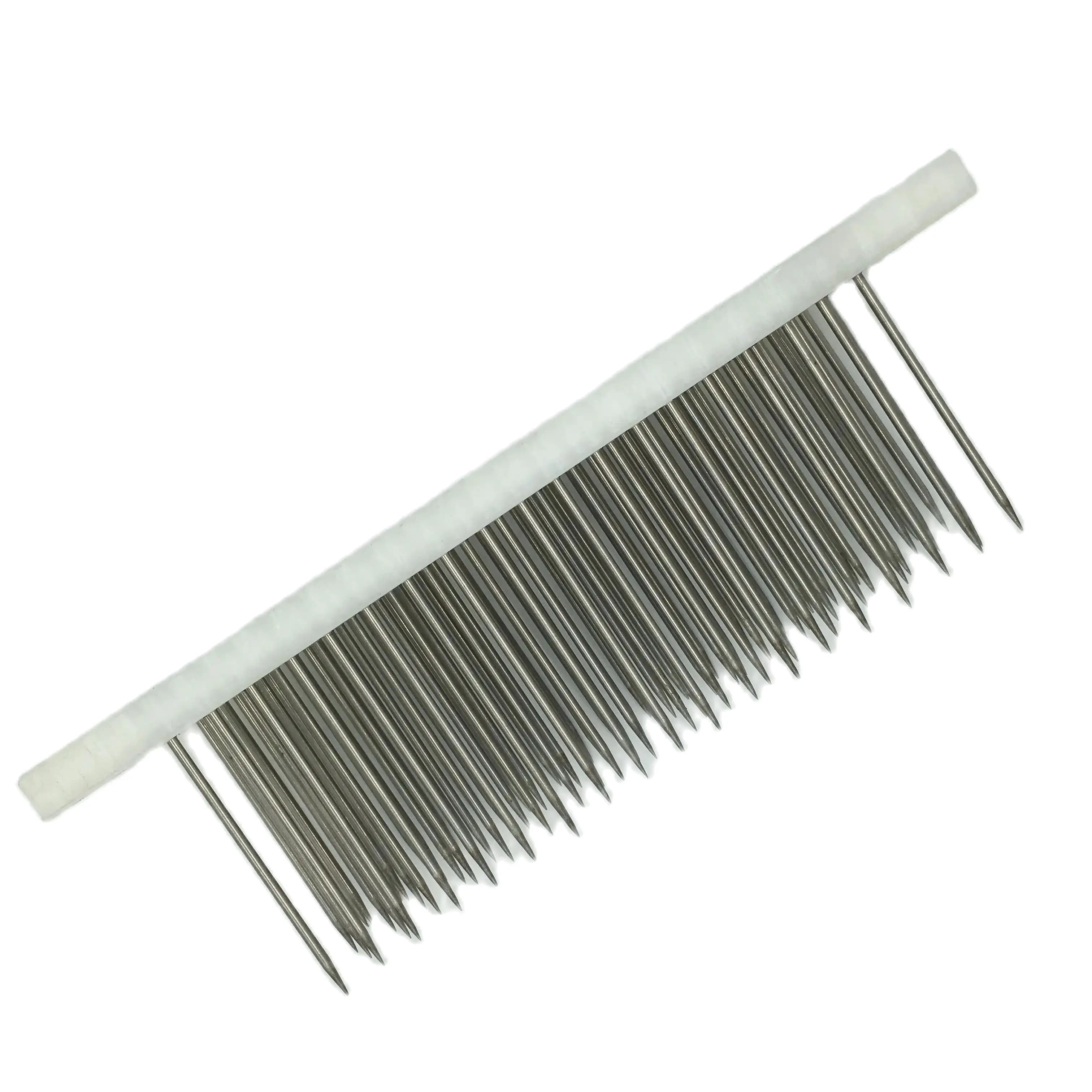 1 pz 30 cm Capelli Bianchi hackle con 100 pz ago per pettine macchina trama haaknaalden crochet serrature trecce gancio set parrucche parrucca agulha