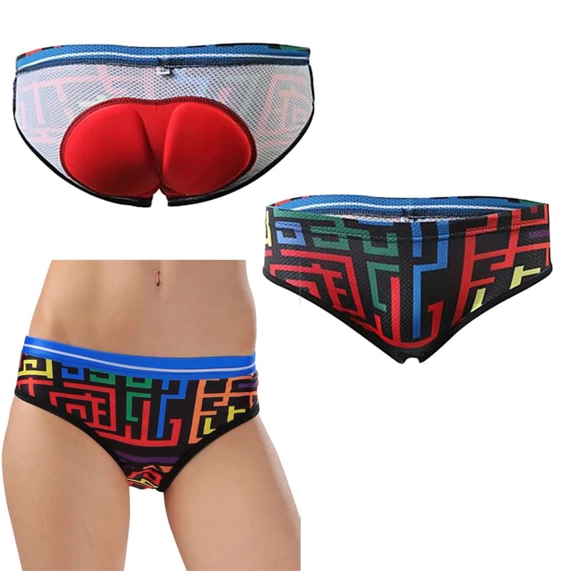 Women's Cycling Shorts with Silicone Triangular Bearings Cycling Shorts in Breathable and Fast Drying Mixed spandex Protection of Buttocks
