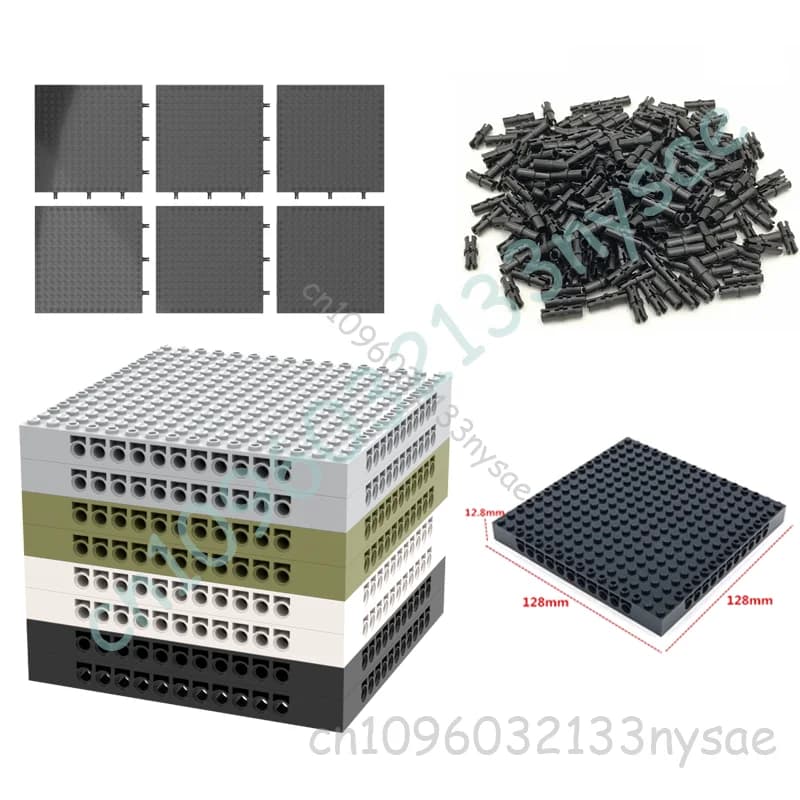 Commercio all'ingrosso 6-20 pezzi 16x16 Pixel Art Building Block piastra base 65803 compatibile con 98138 piccole particelle mattoni giocattoli fai da te spille gratuite