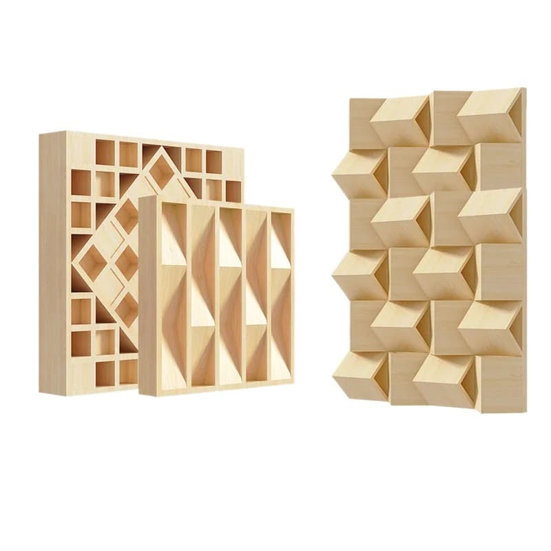 CX Solid Wood Diffuser Acoustic Secondary Remainder Acoustic Diffuser, Sound Absorbing Board