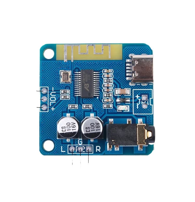 Modulo ricevitore audio Bluetooth 5.0 fai-da-te Scheda di decodifica Bluetooth MP3 Scheda amplificatore audio altoparlante per auto