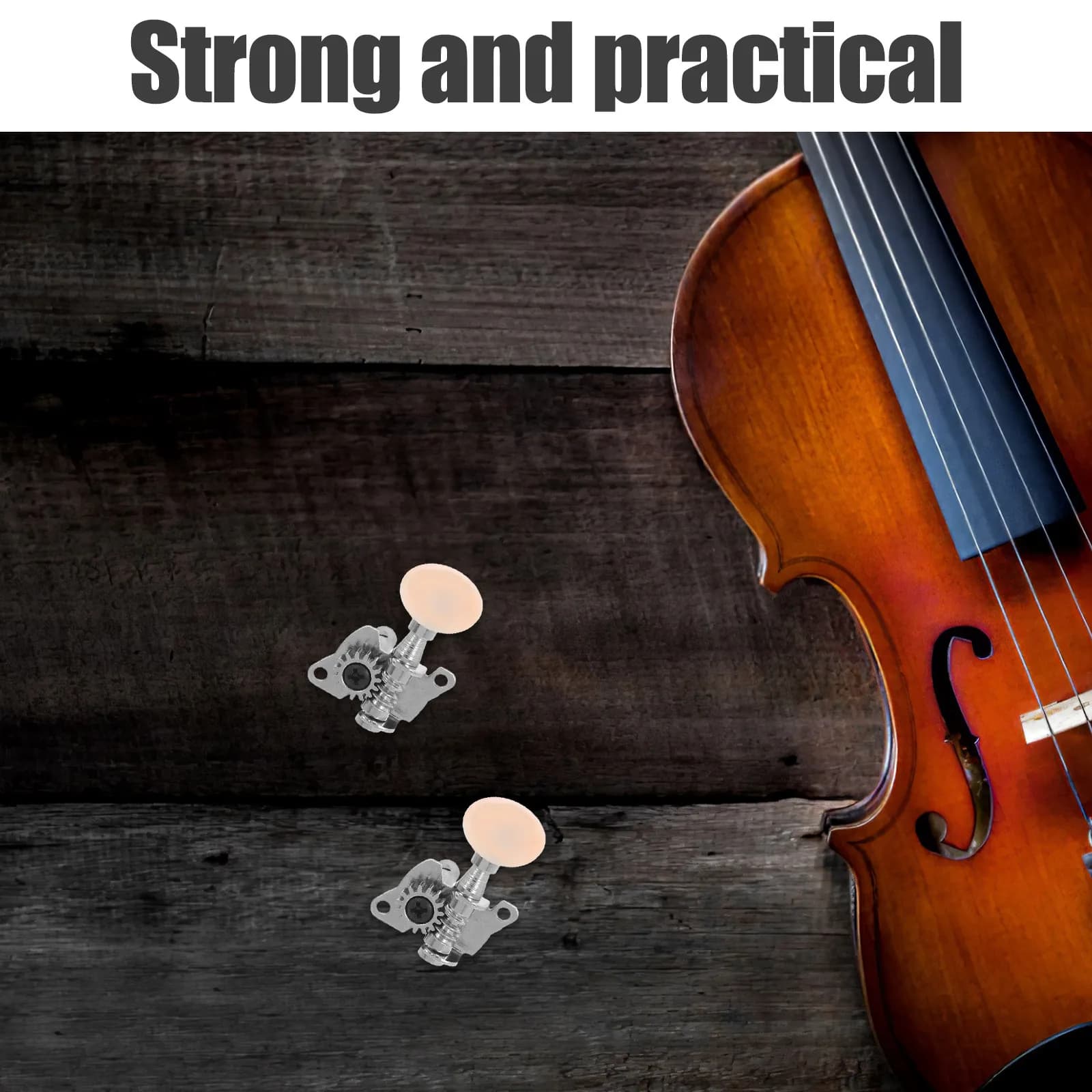 4Pcs Ukulele Tuning Pegs Set Short Steel Post 2R2L Layout String Winder Accurate Tuning Guitar Instrument Parts Acoustic