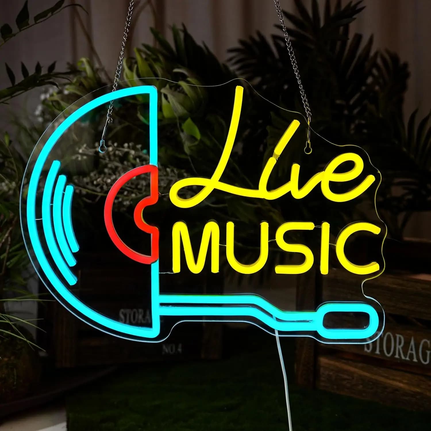 Insegna al Neon a Forma di Disco in Vinile Retrò per Decorazione Murale – Luce LED per Musica dal Vivo per Bar, Camera da Letto, Studio, Feste – Alimentazione USB, Idea Regalo