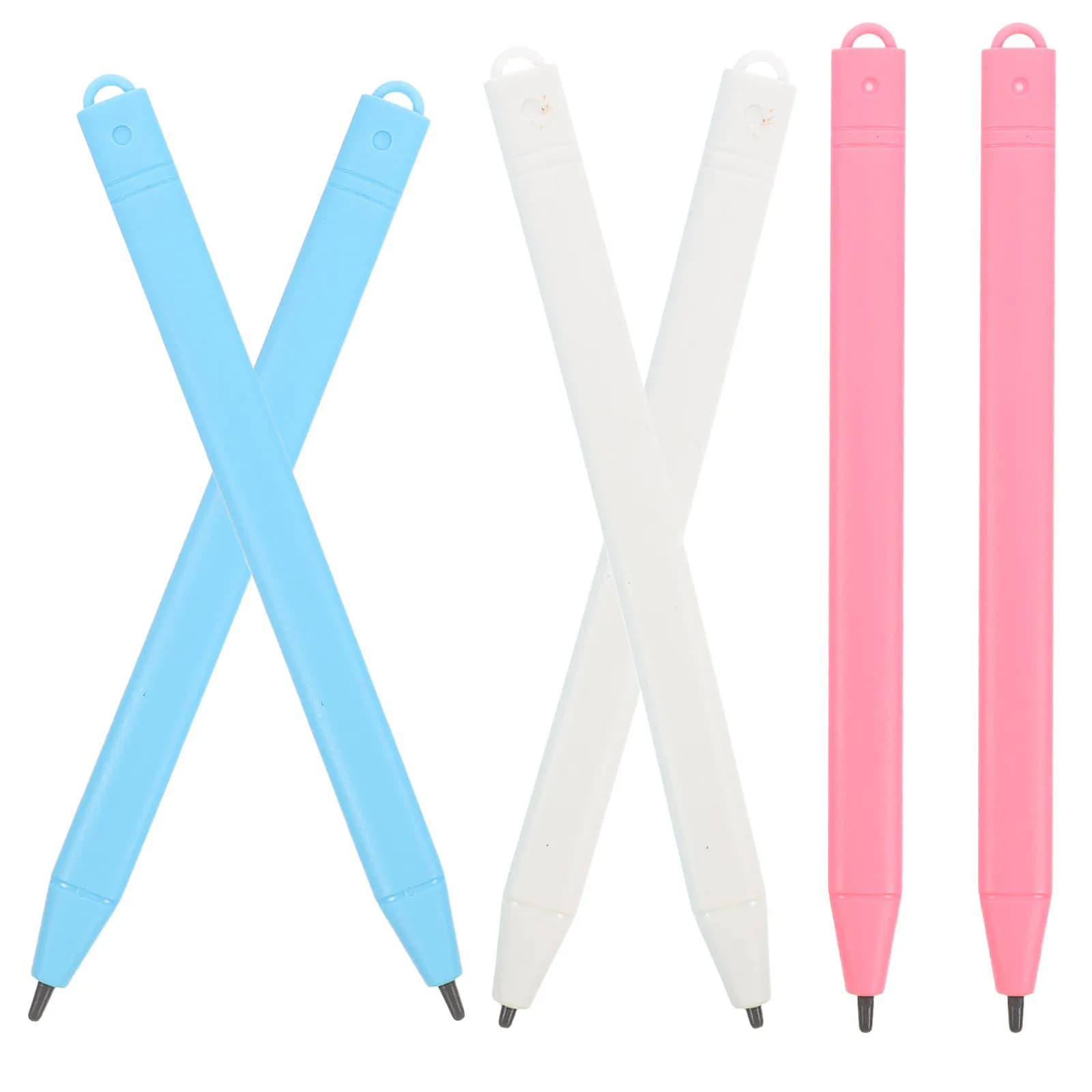 6 pezzi di penne stilo per tablet LCD, ad alta precisione, riutilizzabili, senza ricarica, portatili, per disegnare, scrivere e prendere appunti per adulti
