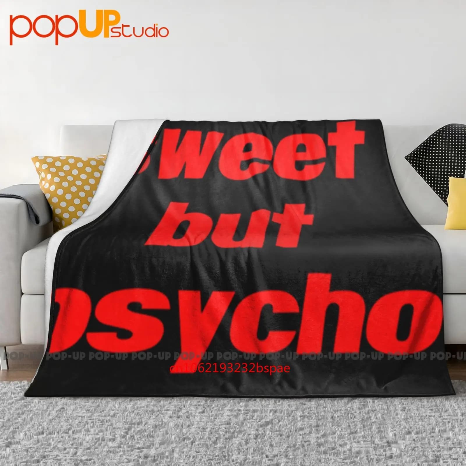 Copridivano invernale con coperta ultra morbida Sweet But Psycho