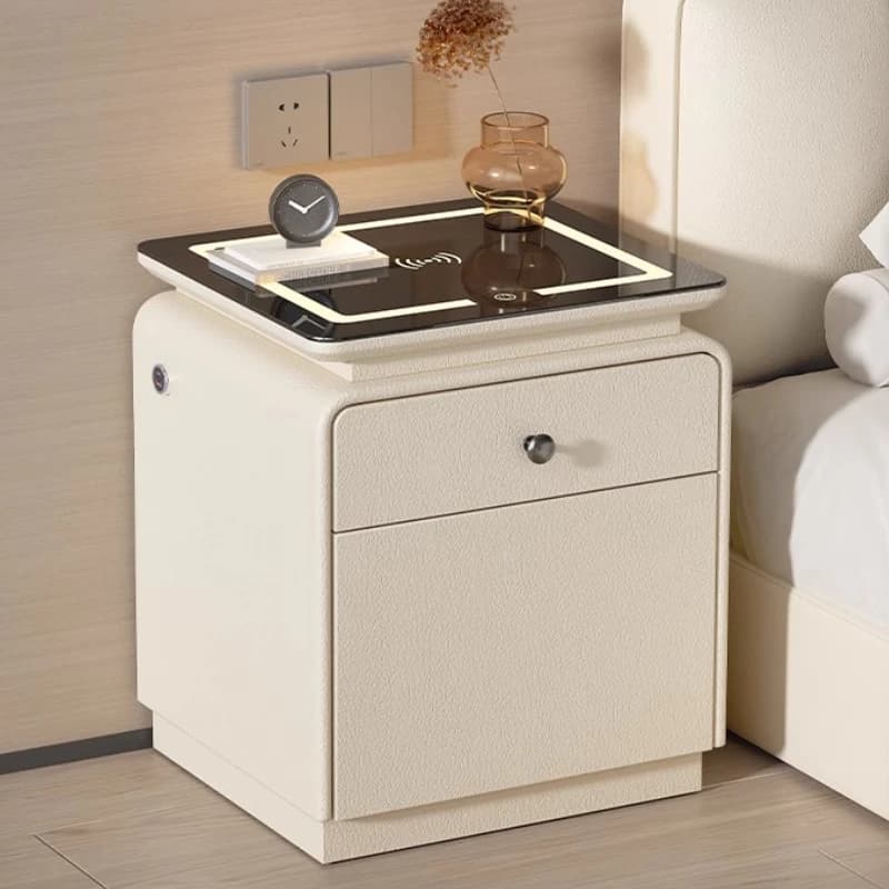 Maniglia caricabatterie comodino cassetto estetica trucco intelligente comodino armadi bianchi unici accessori per mobili De Chambre