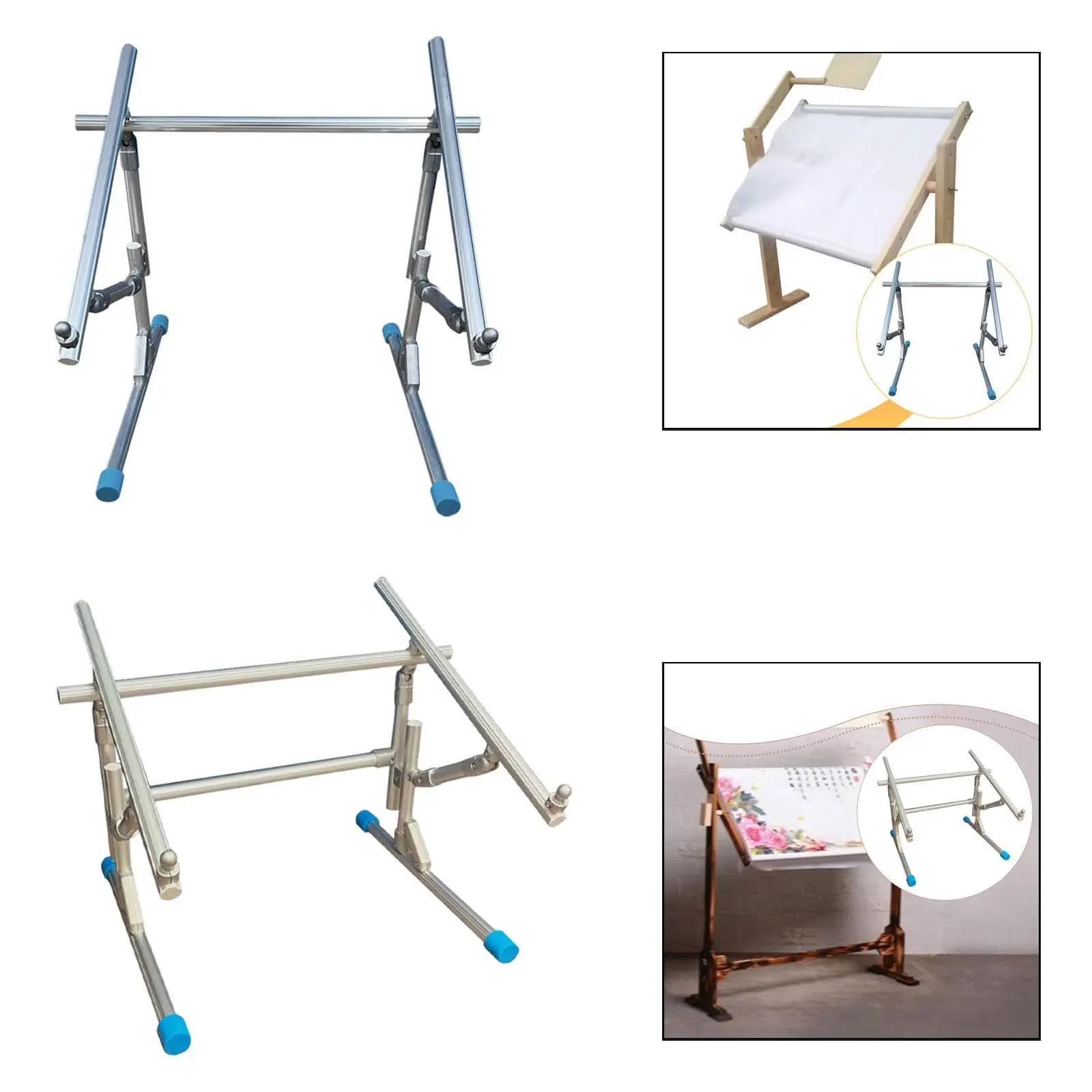 Supporto Professionale per Telaio da Ricamo, Stand Regolabile in Alluminio per Kit di Ricamo e Progetti di Cucito