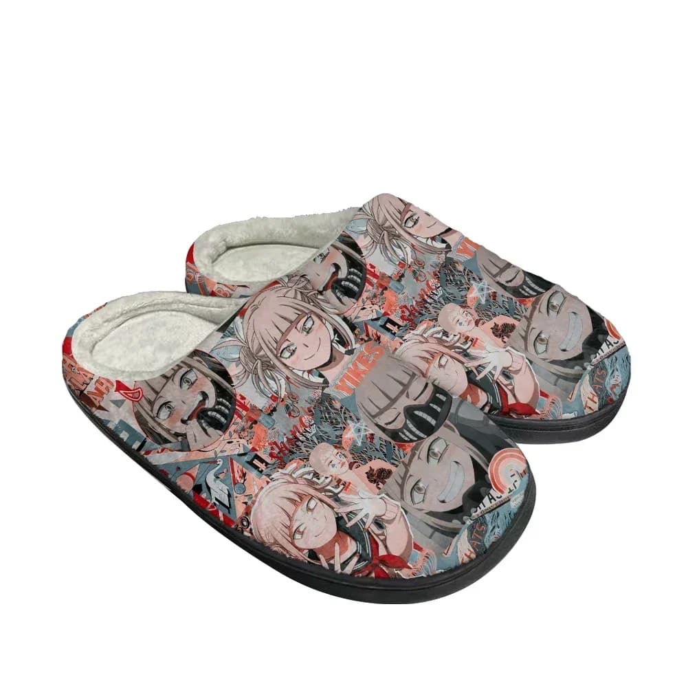 Ciabatte alla Moda My Hero Academia Toga Himiko, Sandali Unisex in Peluche, Scarpe Casual Termiche e Comode