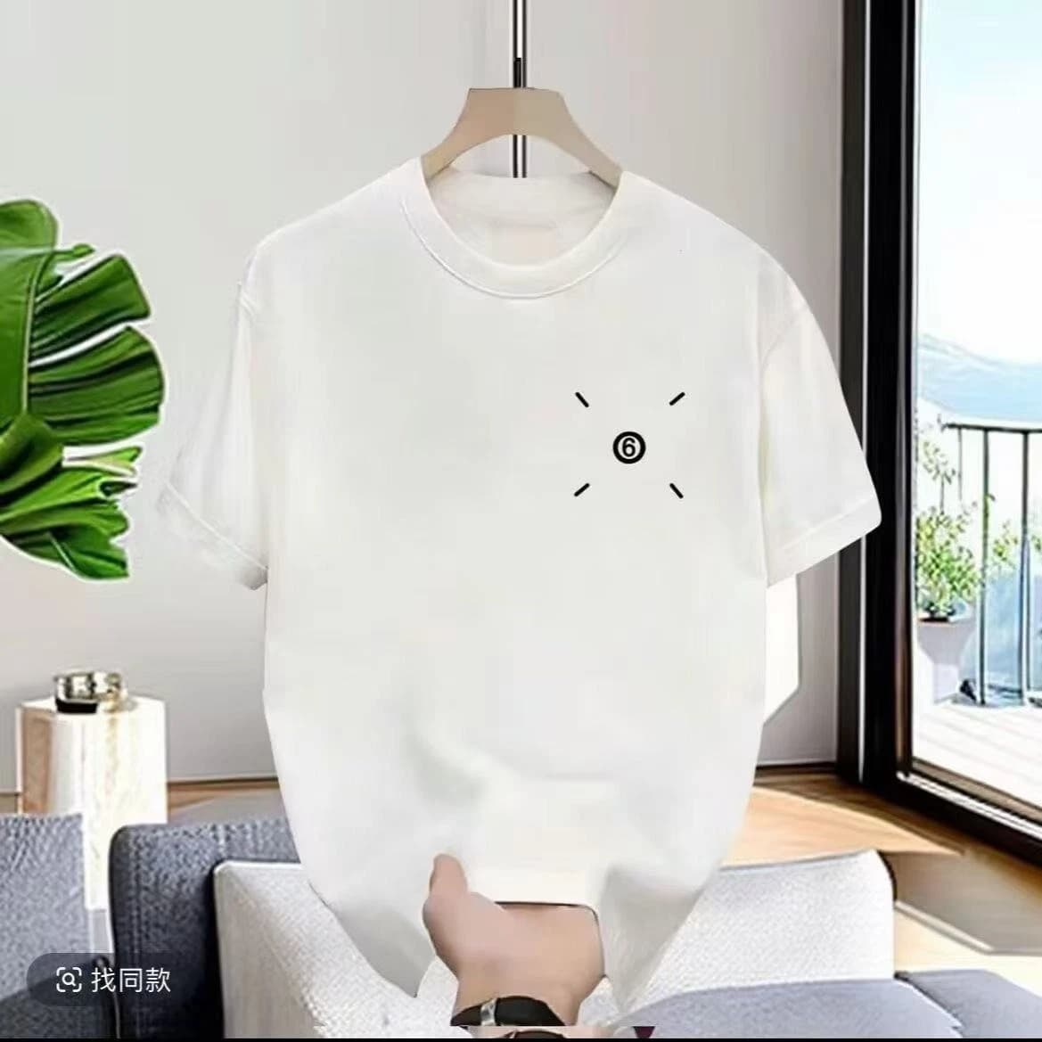New men's brand summer pure cotton short sleeved printed T-shirt, comfortable and breathable, high-quality luxury top