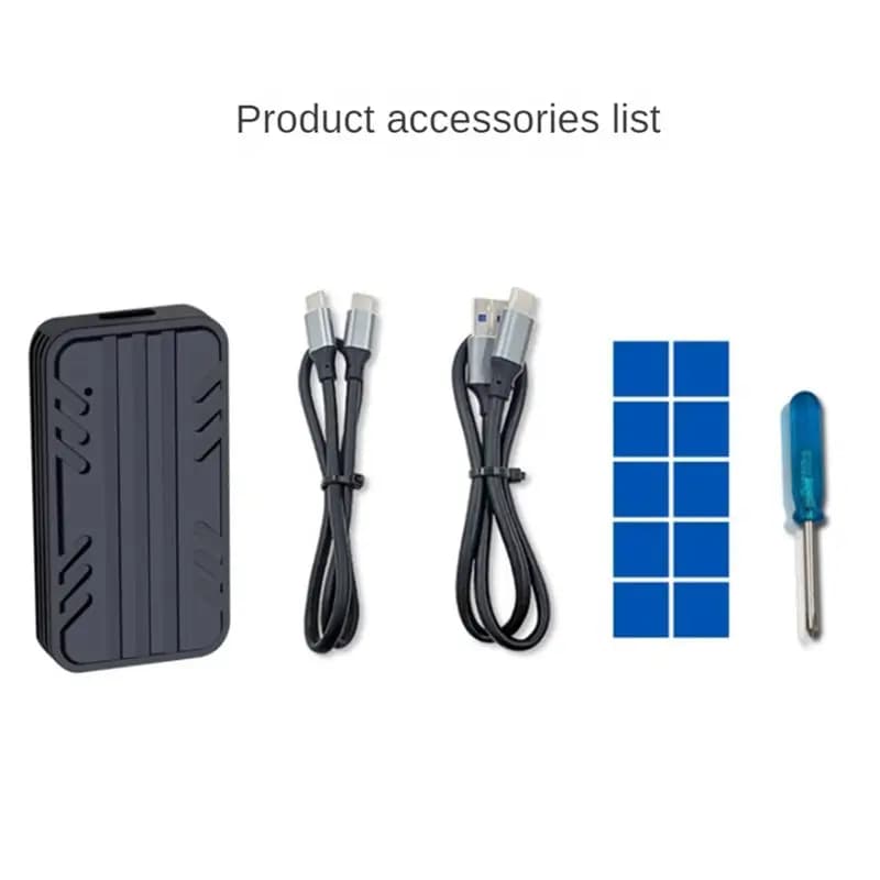 N86R M.2 NVMe SATA SSD External Enclosure Type-C USB3.1 Gen2 10Gbps SSD Case Dual Protocol SSD Hard Disk Box for SSD 2230